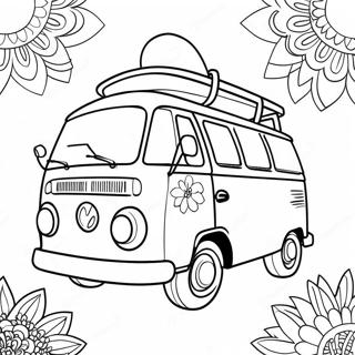 Groovy Hippie Van Omalovanka 124536-58686