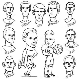 Slavni Hraci Fotbaloveho Mistrovstvi Sveta Omalovanka 124768-58872