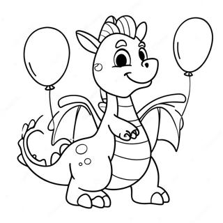 Hravy Drak S Balonky Omalovanka 125103 59130