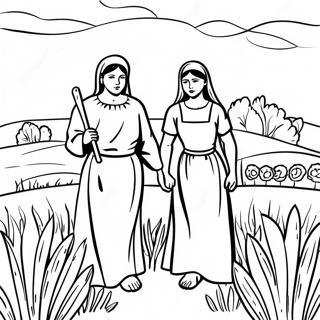 Ruth A Noemi Na Poli Omalovanka 125130 59154