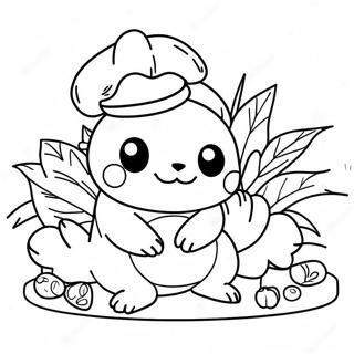 Pokemon Thanksgiving Omalovánky