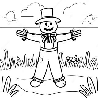 Barevny Strasak Na Poli Omalovanka 125749 59635