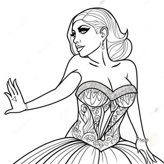 Obrazek K Vybarveni Lady Gaga V Trpytivych Satech 126598-60286