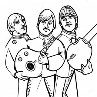 Beatles Omalovánky