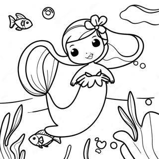 Malá Mořská Víla 2 Omalovánky