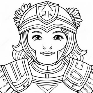 Omalovanka Statecne Divky V Brneni Boziho 126910-60527