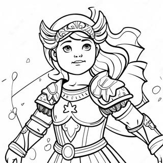 Omalovanka Nebojacne Divky V Brneni Boziho 126911-60529