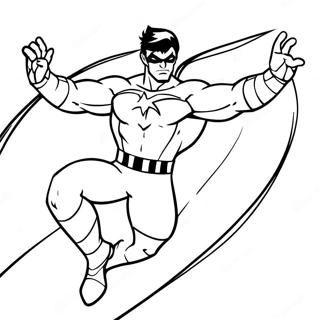 Dynamicka Akcni Poza Nocniho Kridla Omalovanka 127964 61475