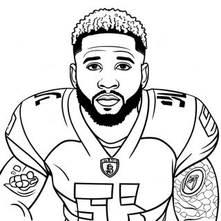 Odell Beckham Jr Omalovánky