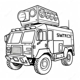 Swat Truck Omalovánky