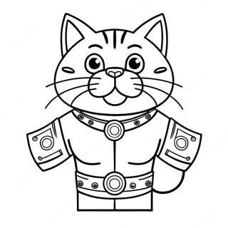 Meowscles S Mistrovskym Pasem Omalovanka 129175-62421