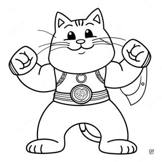 Meowscles S Mistrovskym Pasem Omalovanka 129175-62422