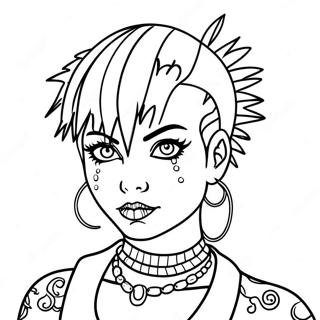 Punk Goth Omalovánky