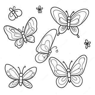 Omalovanka Barevnych Motylu Ve Vzduchu 129505-62676