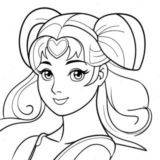 Princezna Serenity Sailor Moon Omalovánky