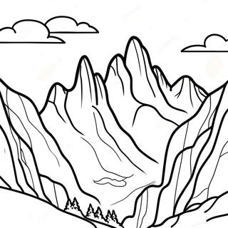 Omalovanka Dramatickych Skalnatych Horskych Vrcholu 129662-62801