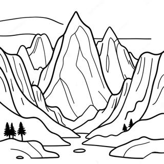 Omalovanka Dramatickych Skalnatych Horskych Vrcholu 129662-62802