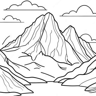 Omalovanka Dramatickych Skalnatych Horskych Vrcholu 129662-62804