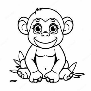 Roztomily Simpanz Omalovanka 129711-62834