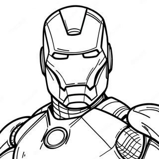 Jednoduchy Iron Man Omalovanka 129739-62861