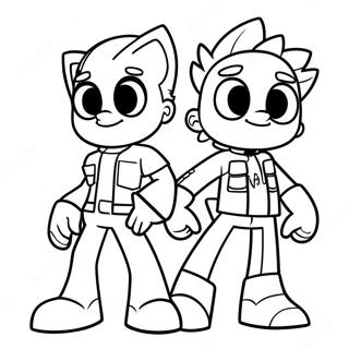 Omalovanka Johnny Test A Dukey 130227 63241