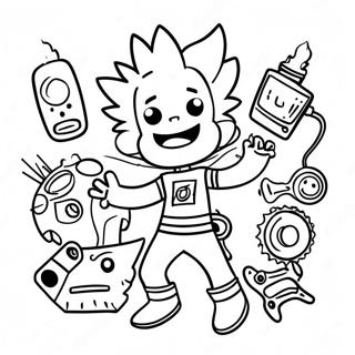 Omalovanka Johnny Test S Blaznivymi Vynalezy 130228-63246