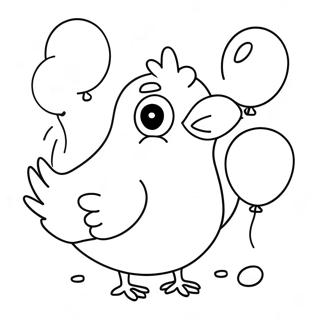 Hloupy Holub S Barevnymi Balonky Omalovanka 130894 63755