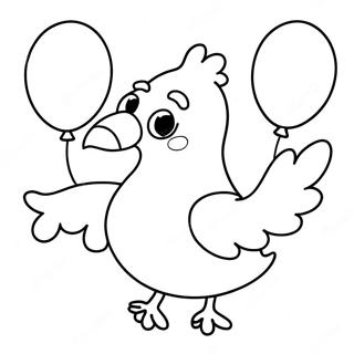 Hloupy Holub S Barevnymi Balonky Omalovanka 130894 63756