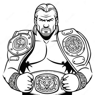 Omalovanka Triple H Drziciho Dva Pasy 130974-63821