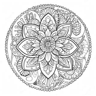 Slozita Mandala S Kvetinami Omalovanka 131411 64160