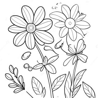 Krasna Omalovanka S Divokymi Kvetinami 131412 64162