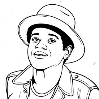 Bruno Mars Omalovanka 132692-65148