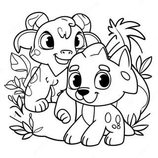 Omalovanka Animal Jam V Dzungli 132902-65321