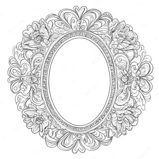 Dekorativni Ovalne Ramy Omalovanka 132926 65334