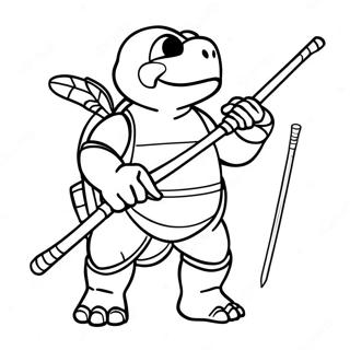 Donatello Se Svym Boomerangem Na Omalovance 133185-65533