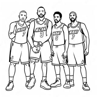 Omalovanka Hracu Miami Heat 133289 65619