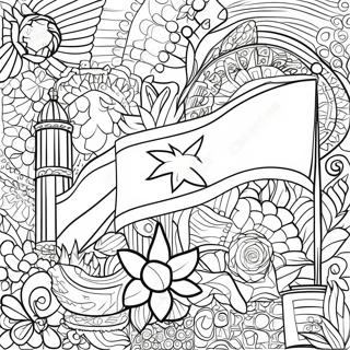 Podrobna Omalovanka Vlajky Kuby 133569-65832