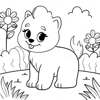 Omalovanka Hunateho Stenatka Barbie V Zahrade 134393-66479