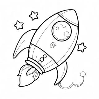 Omalovanka S Roztomilou Raketou A Hvezdami 135061 66995