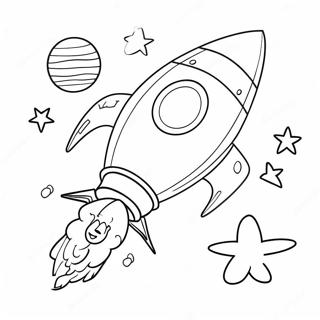 Omalovanka S Letajici Raketou A Kreslenymi Postavickami 135062 66998