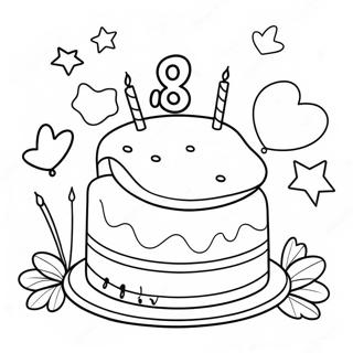 Stastna Omalovanka K 8 Narozeninam 135237 67123