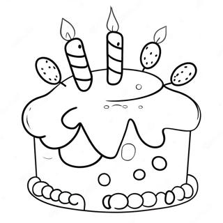 Zabavna Omalovanka Narozeninoveho Dortu K 8 Narozeninam 135239 67130