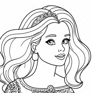 Omalovanka Trpytive Hlavy Barbie 135442 67287