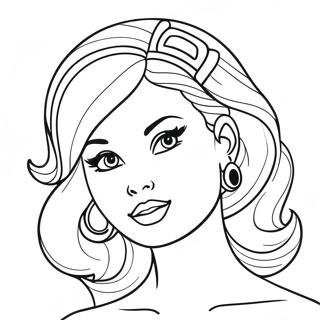 Omalovanka Vintage Hlavy Barbie 135443 67292