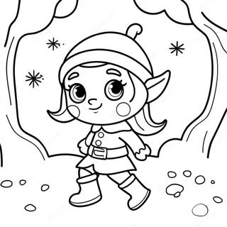 Omalovanka Hraveho Elfa V Zimni Risi Divu 136234 67912