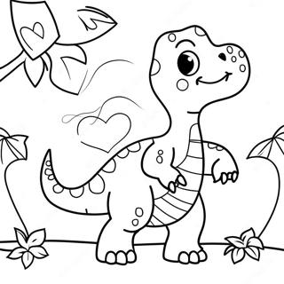 Omalovanka Dinosauru Na Valentyna 136359-68003