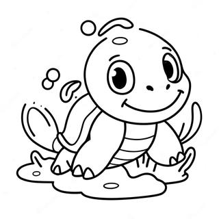 Energicky Squirtle Plavajici Omalovanka 137878-69347