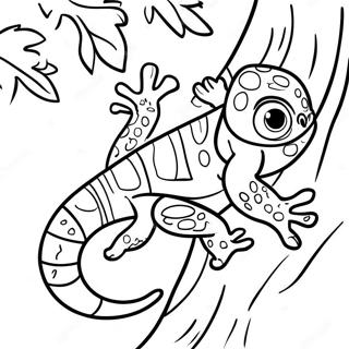 Gekon Splhajici Na Strom Omalovanka 138517 69842