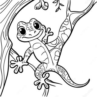 Gekon Splhajici Na Strom Omalovanka 138517 69844