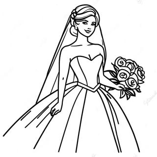 Elegantni Nevesta V Svatebnich Satech Omalovanka 13873-3028